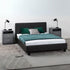 Prado 4FT6 Bed - Brown Faux Leather